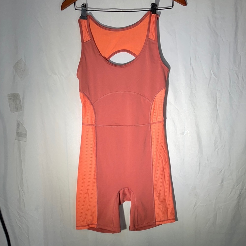 Pink Athletic‎ Bodysuit with Keyhole Design
